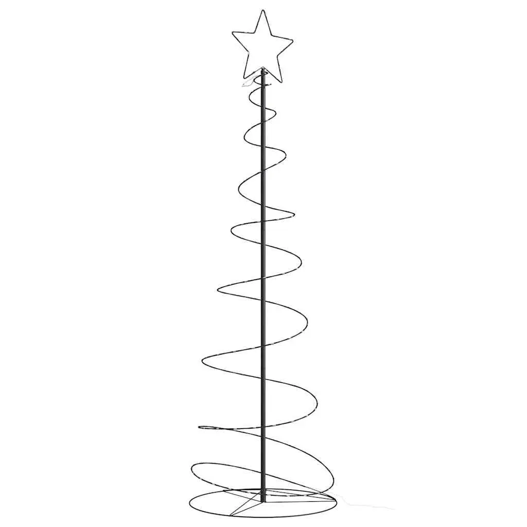 Illuminazione Albero di Natale a Cono 120LED Bianco Caldo 180cm