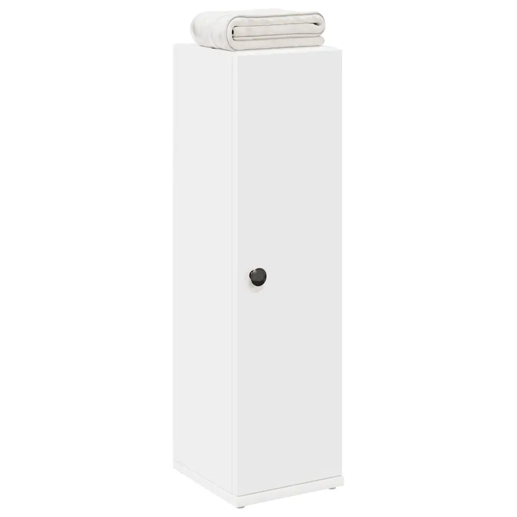 Mobile da Bagno con Portarotolo Bianco 20,5x22x72 cm