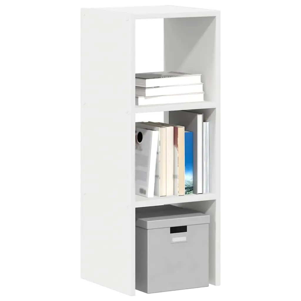 Libreria Impilabili Bianca 30x30x80 cm in Legno Multistrato