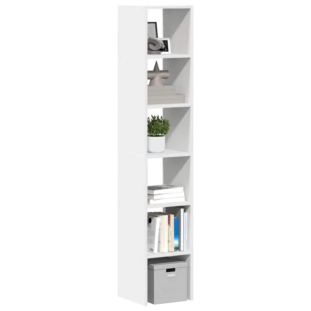 Librerie 2 pz Impilabili Bianchi 30x30x80 cm Legno Multistrato