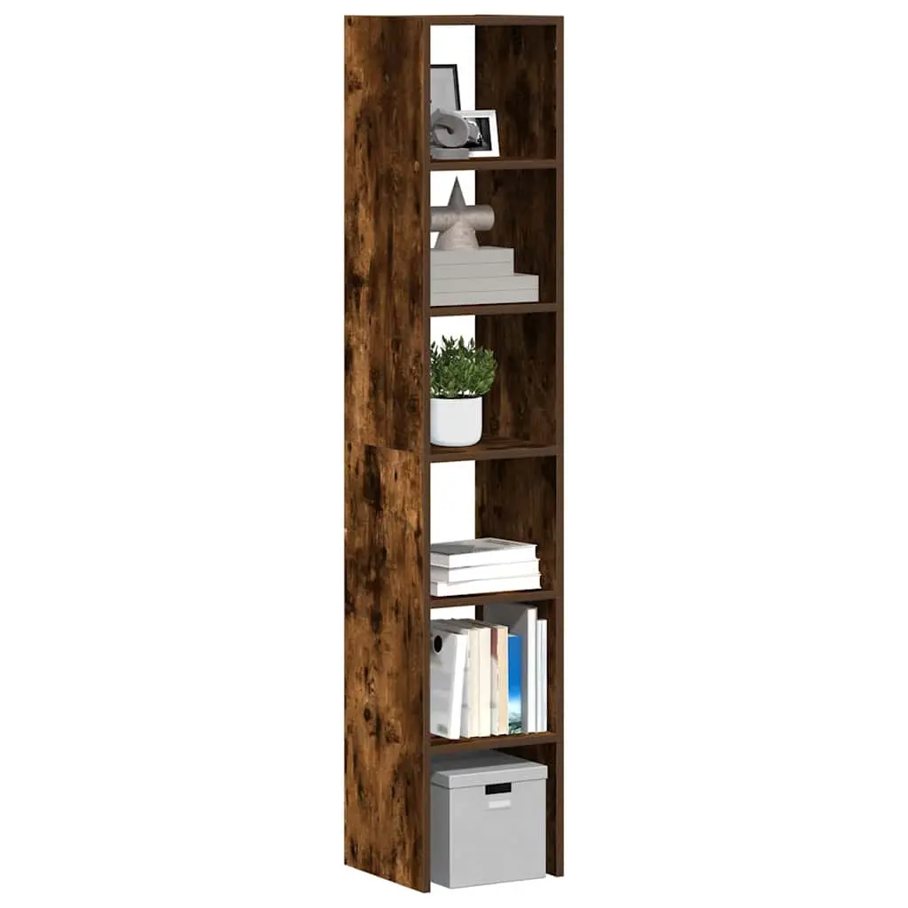 Librerie 2 pz Impilabili Rovere Fumo 30x30x80 cm in Truciolato