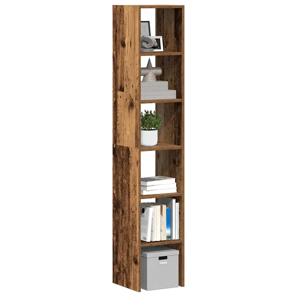 Librerie 2 pz Impilabili Legno Antico 30x30x80 cm in Truciolato