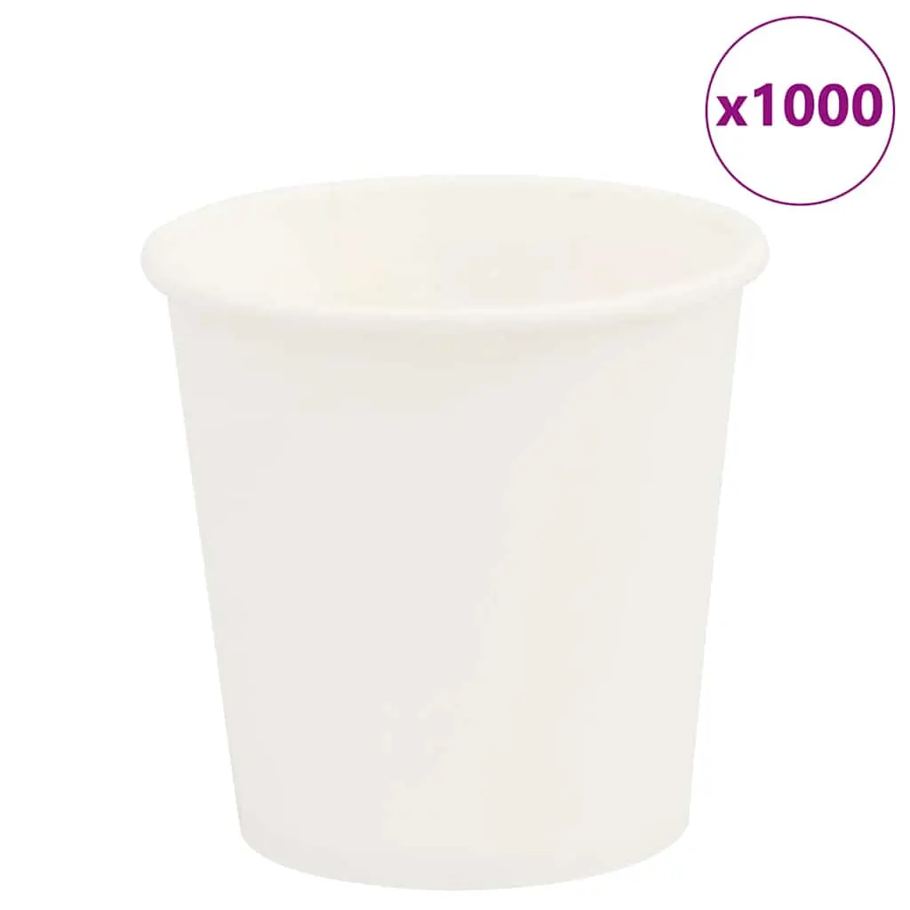 Bicchieri da Caffè in Carta 1000 pz 4oz 100ml Bianco