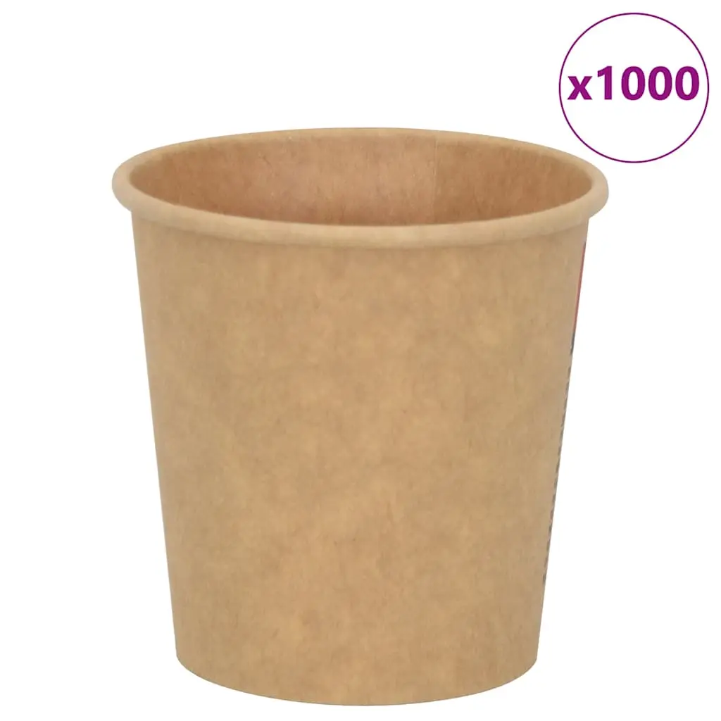 Bicchieri da Caffè in Carta 1000 pz 4oz 100ml Marrone