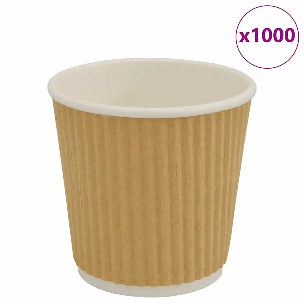 Bicchieri da Caffè in Carta 1000 pz 4oz 100ml Marrone