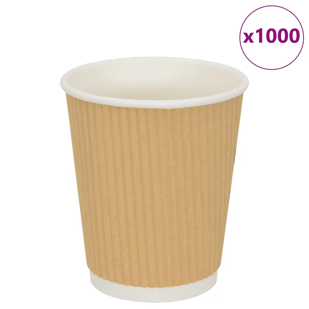 Bicchieri da Caffè in Carta 500 pz 8oz 200ml Marrone