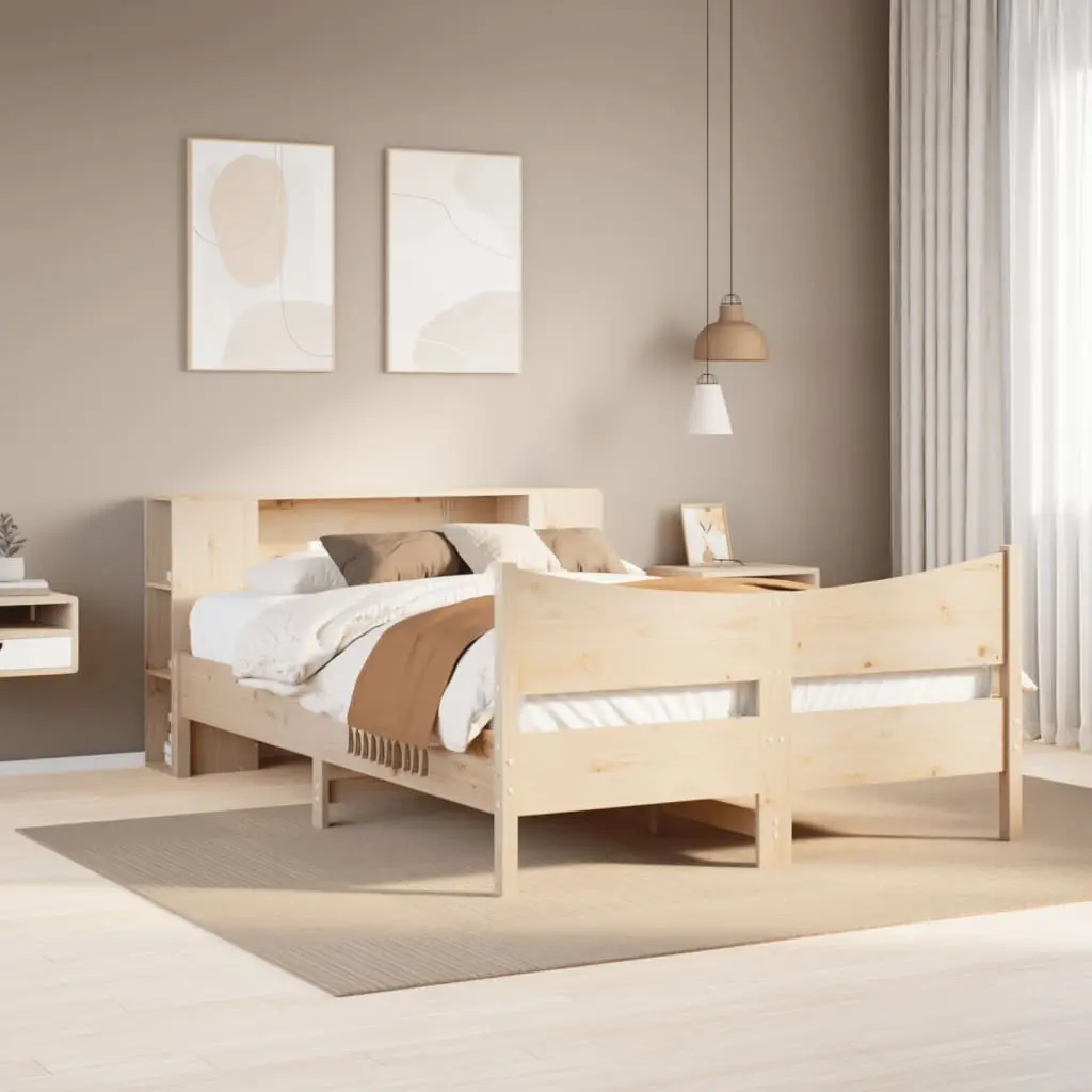 Letto senza Materasso 120x190 cm in Legno Massello di Pino