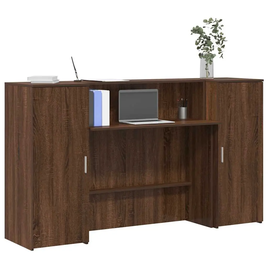 Banco Reception Rovere Marrone 180x50x103,5cm Legno Multistrato