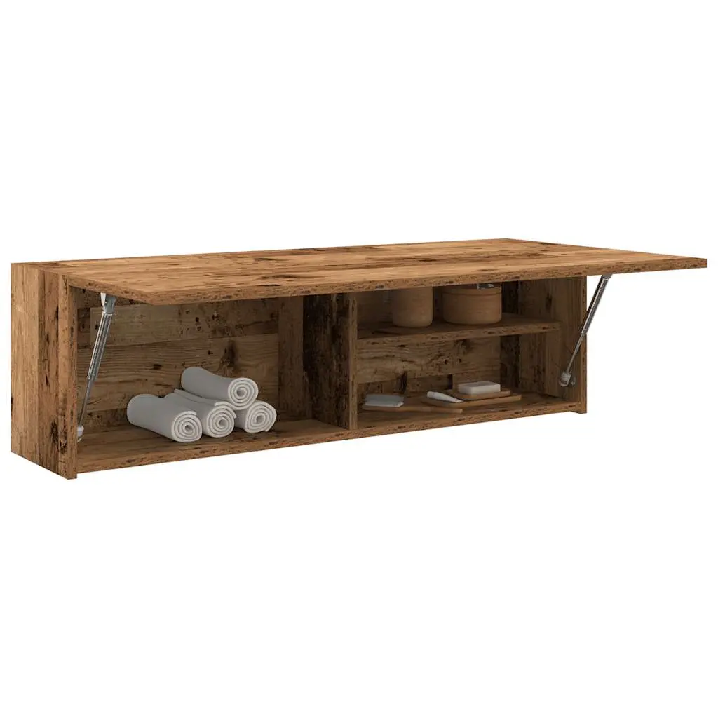 Mobile da Bagno Legno Antico 100x25x30 cm in Truciolato