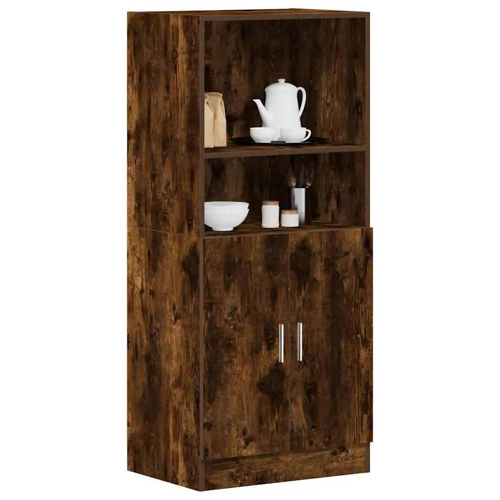 Armadietto Cucina Rovere Fumo 57x41,5x131,5 cm in Truciolato