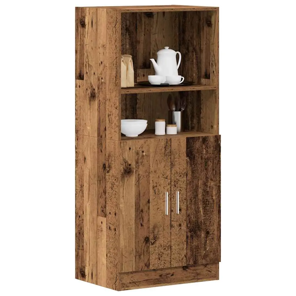 Armadietto Cucina Legno Antico 57x41,5x131,5 cm in Truciolato