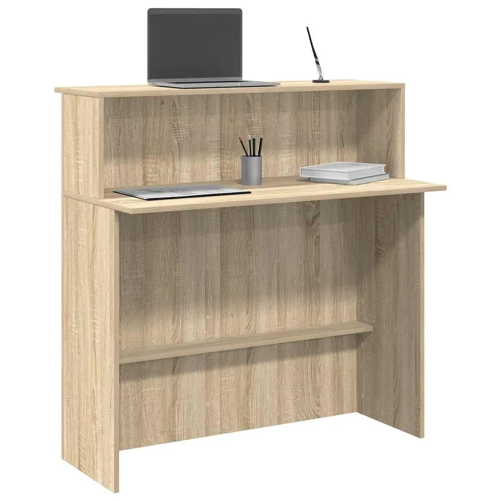 Banco Reception Rovere Sonoma 100x50x103,5 cm Legno Multistrato