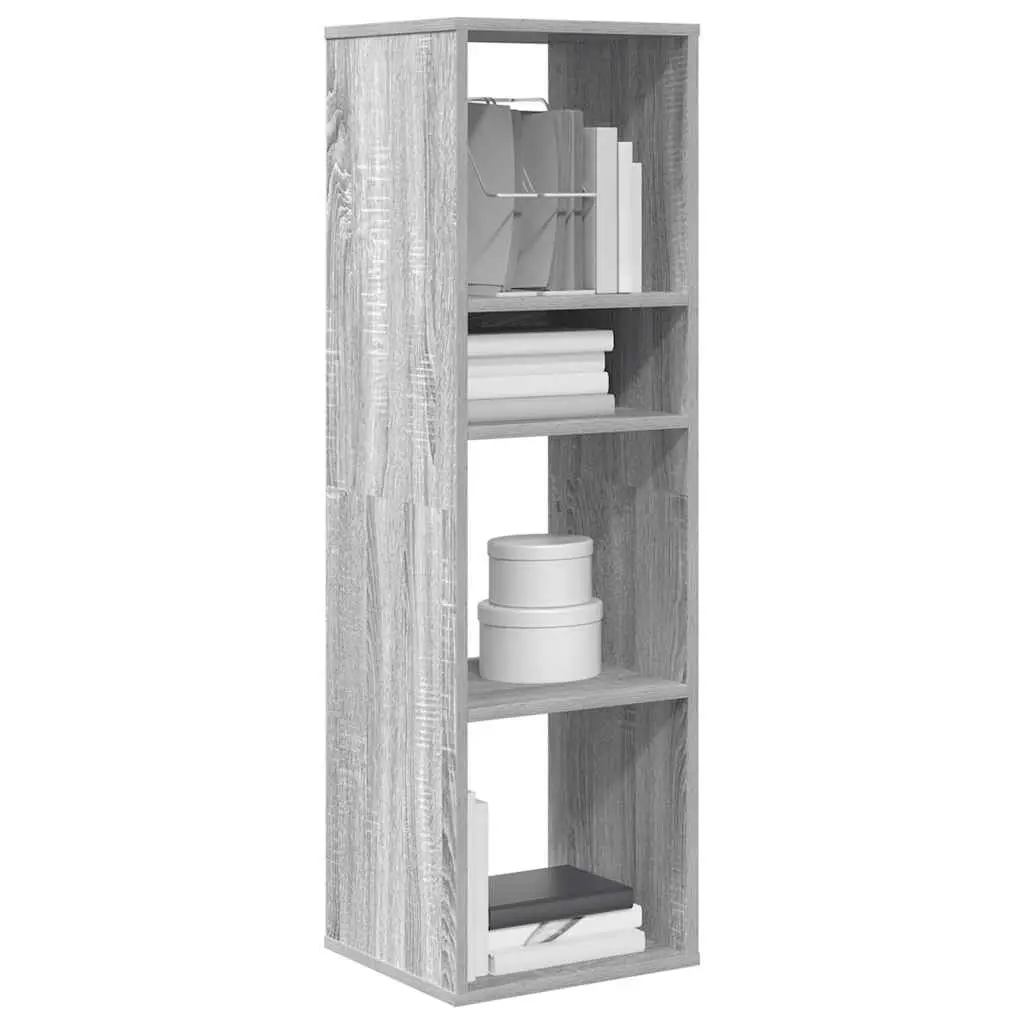 Libreria Grigio Sonoma 34x31x112 cm in Legno Multistrato