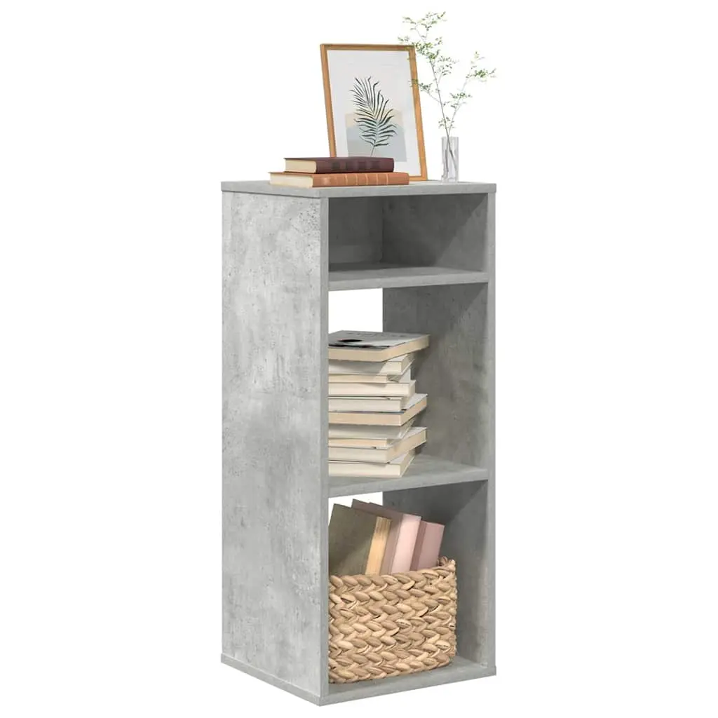 Libreria Grigio Cemento 34x31x80 cm in Legno Multistrato