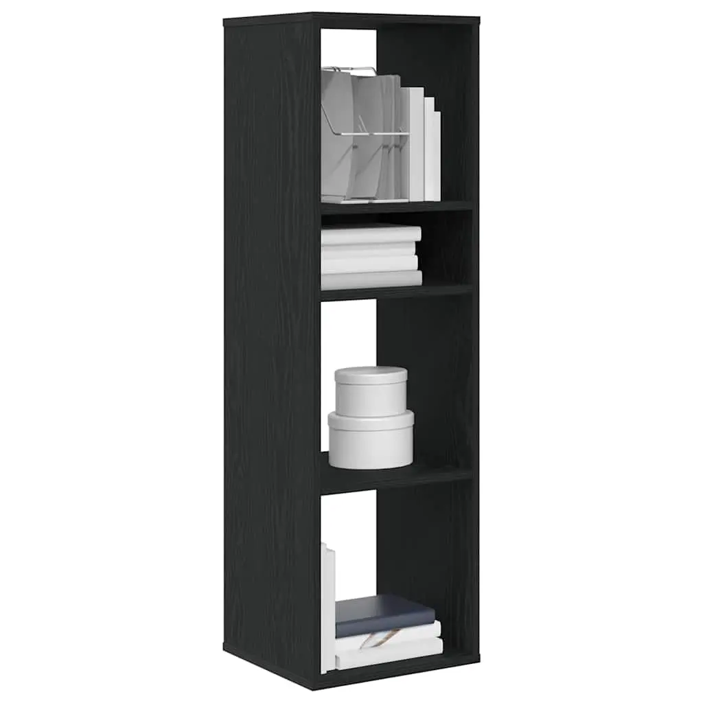 Libreria Nera 34x31x112 cm in Legno Multistrato