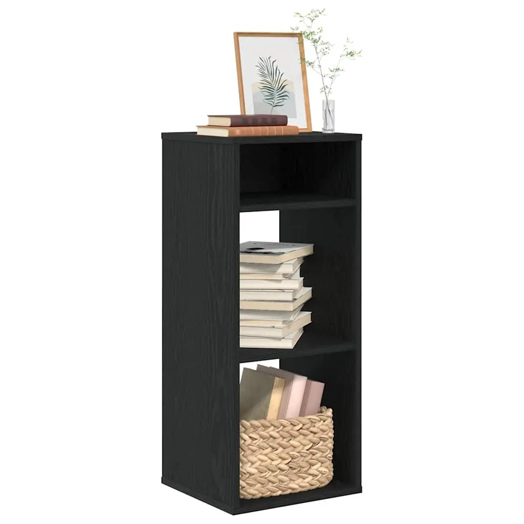 Libreria Nera 34x31x80 cm in Legno Multistrato