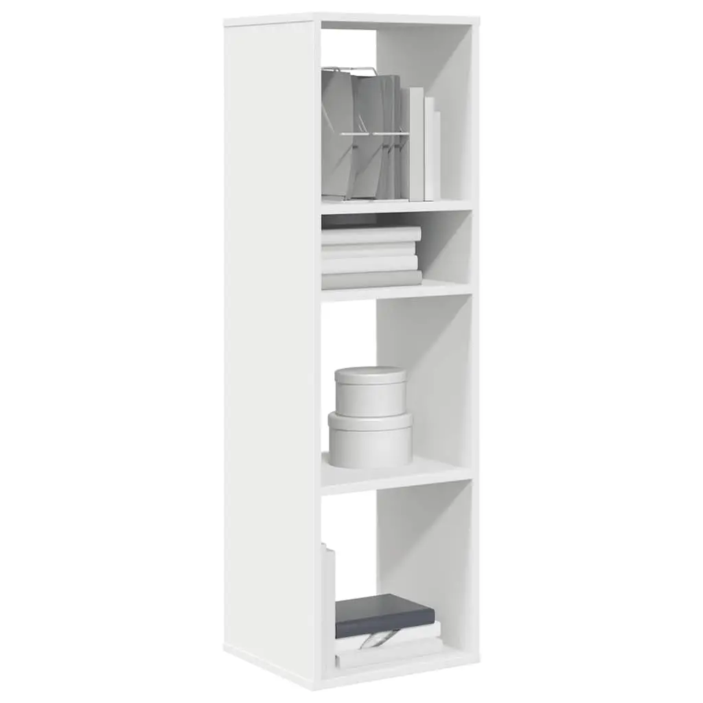 Libreria Bianca 34x31x112 cm in Legno Multistrato