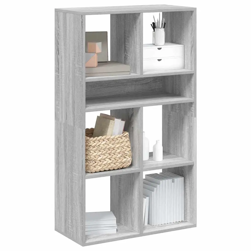 Libreria Grigio Sonoma 66x31x112 cm in Legno Multistrato