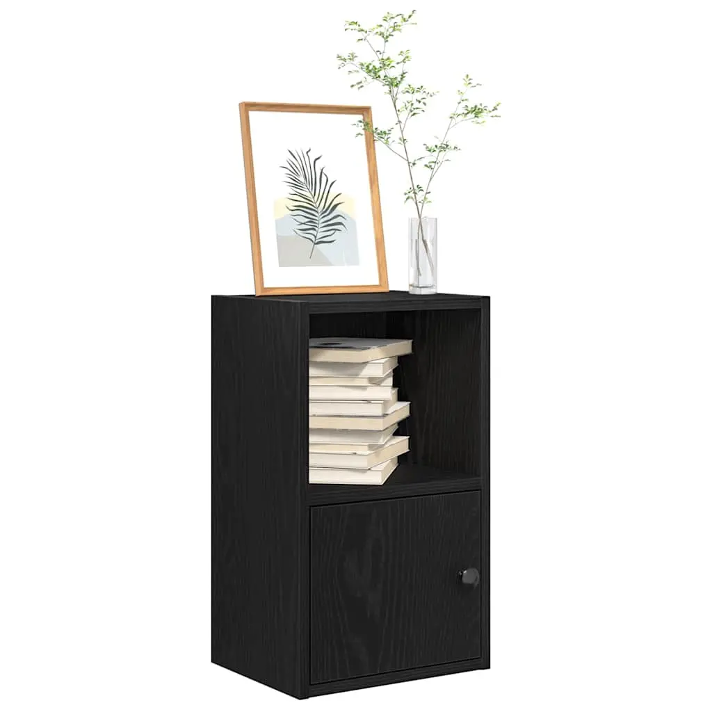 Libreria Rovere Nero 31x24x52 cm in Legno Multistrato