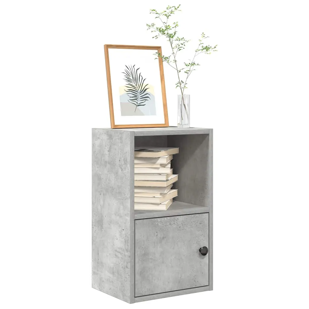 Libreria Grigio Cemento 31x24x52 cm in Legno Multistrato