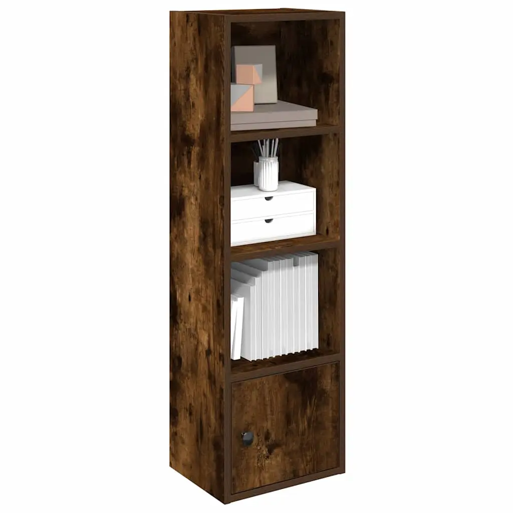 Libreria Rovere Fumo 31x24x102 cm in Legno Multistrato