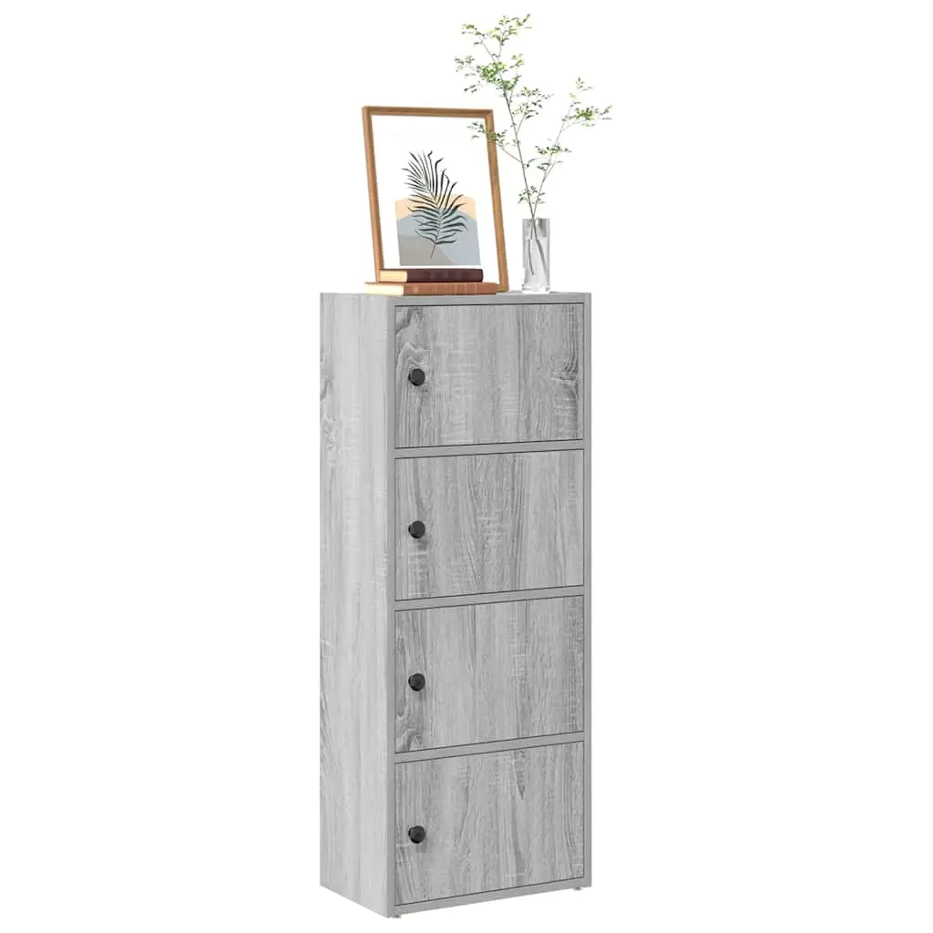 Libreria Grigio Sonoma 40x24x102 cm in Legno Multistrato