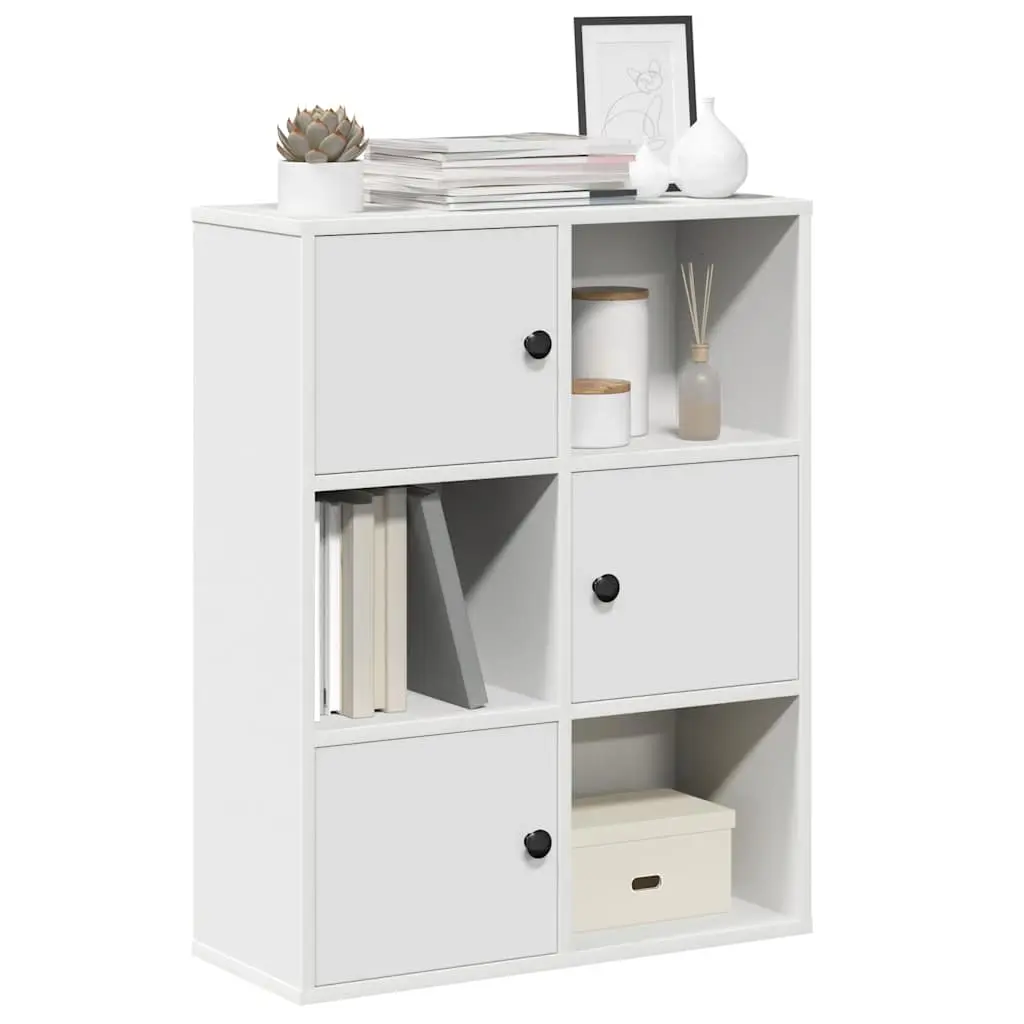 Libreria Bianca 60x24x76,5 cm in Legno Multistrato