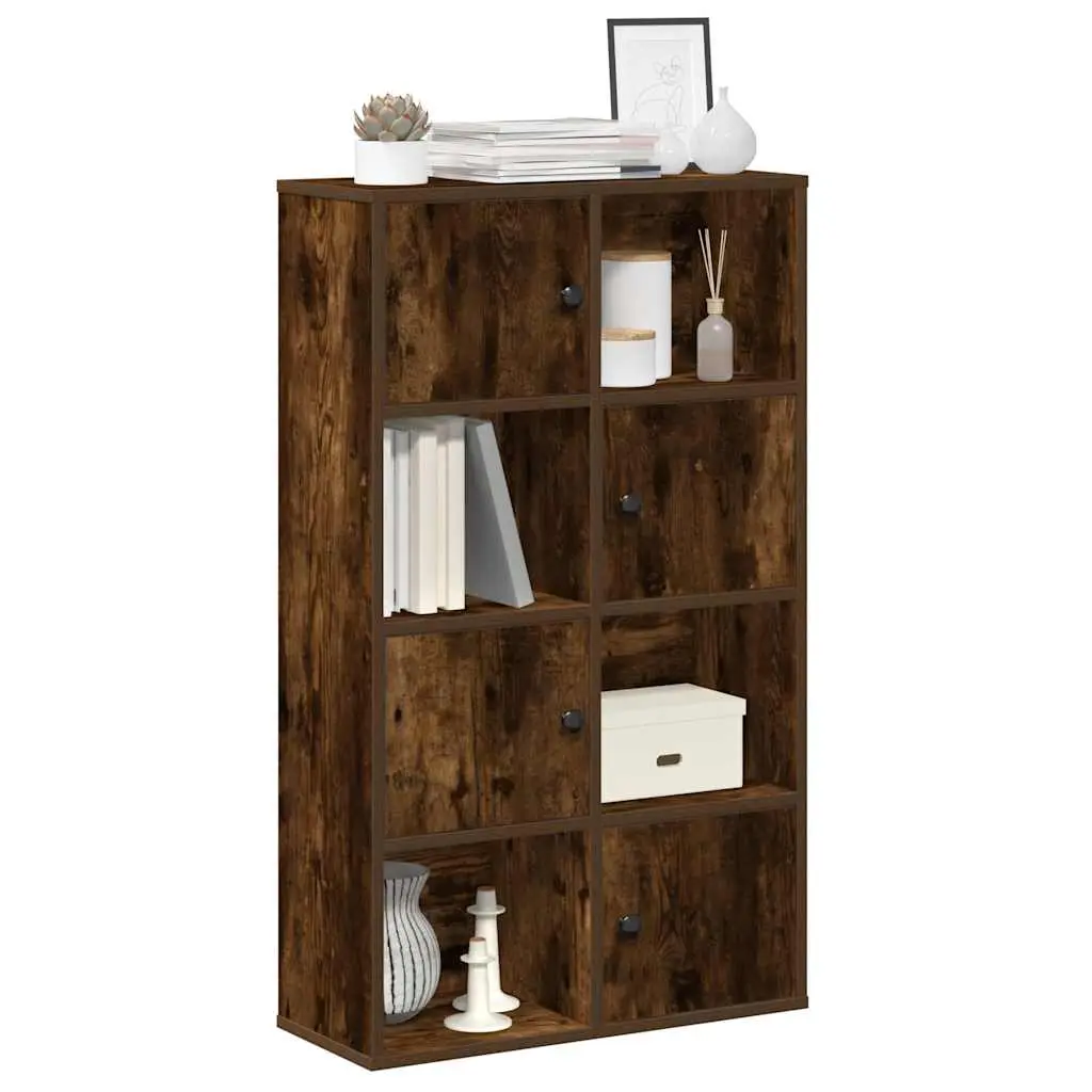 Libreria Rovere Fumo 60x24x101,5 cm in Legno Multistrato