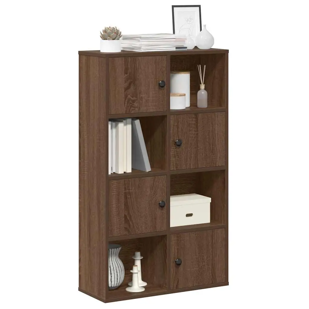 Libreria Rovere Marrone 60x24x101,5 cm in Legno Multistrato