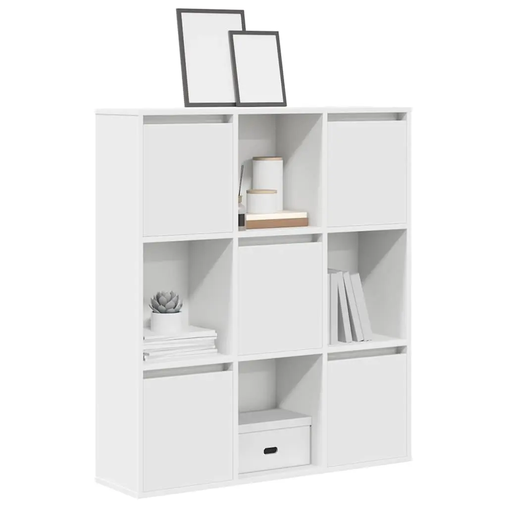 Libreria Bianca 89x24x101,5 cm in Legno Multistrato