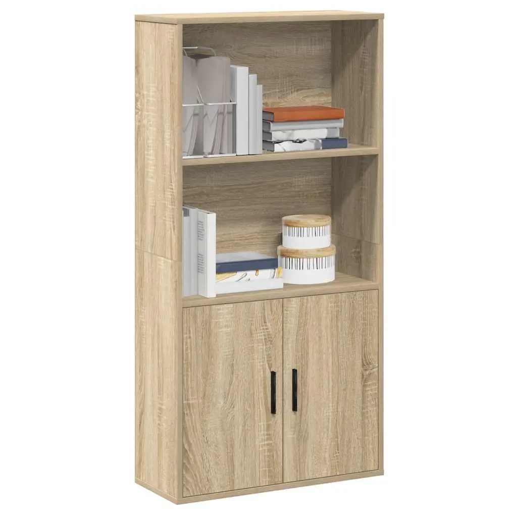 Libreria Rovere Sonoma 60x24x120 cm in Legno Multistrato