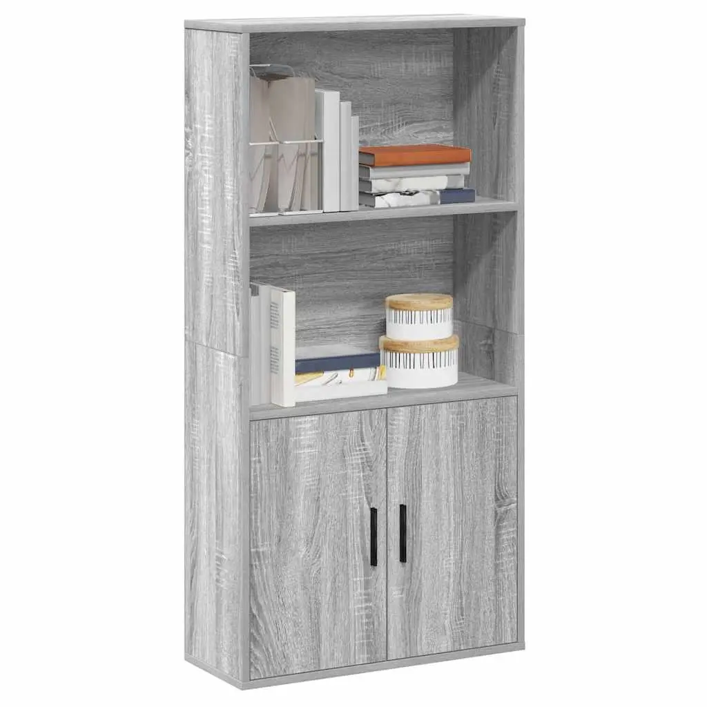 Libreria Grigio Sonoma 60x24x120 cm in Truciolato