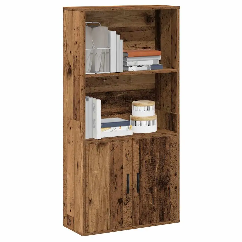 Libreria Legno Vecchio 60x24x120 cm in Legno Multistrato