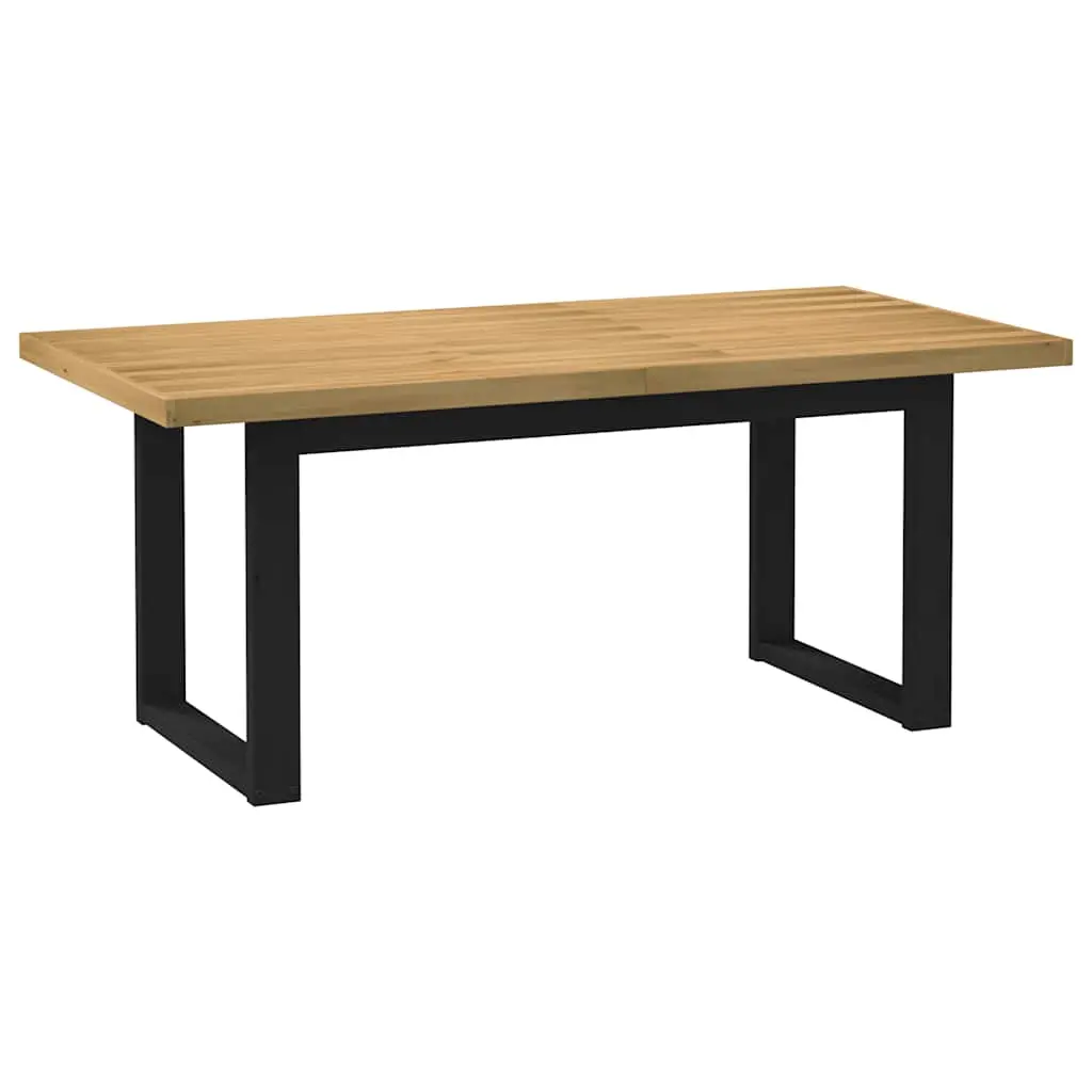 Tavolo Pranzo NOAIN Gambe a Forma U 180x90x75 cm Legno Massello