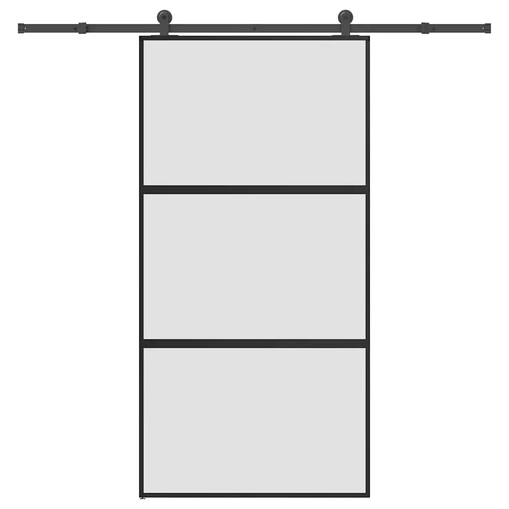 Porta Scorrevole con Ferramenta Vetro Temperato Alluminio