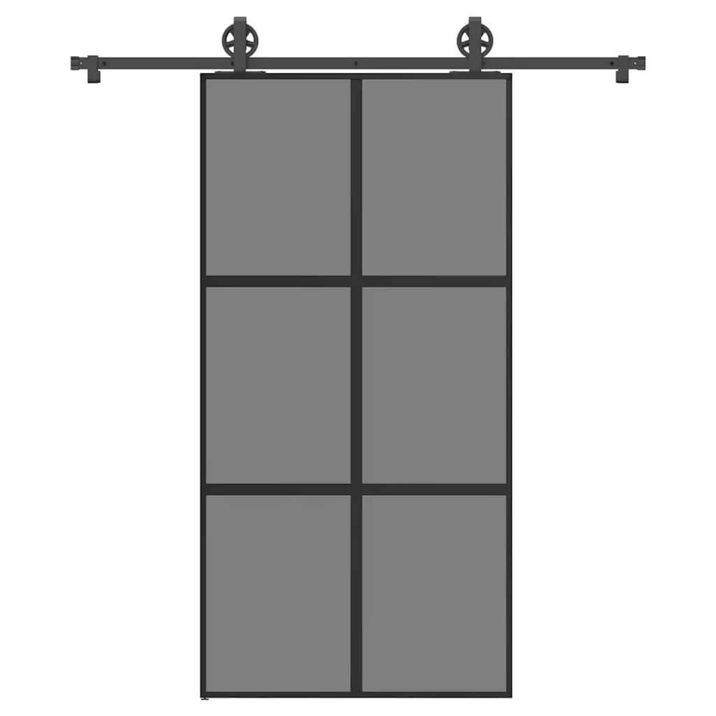 Porta Scorrevole con Ferramenta Vetro Temperato Alluminio