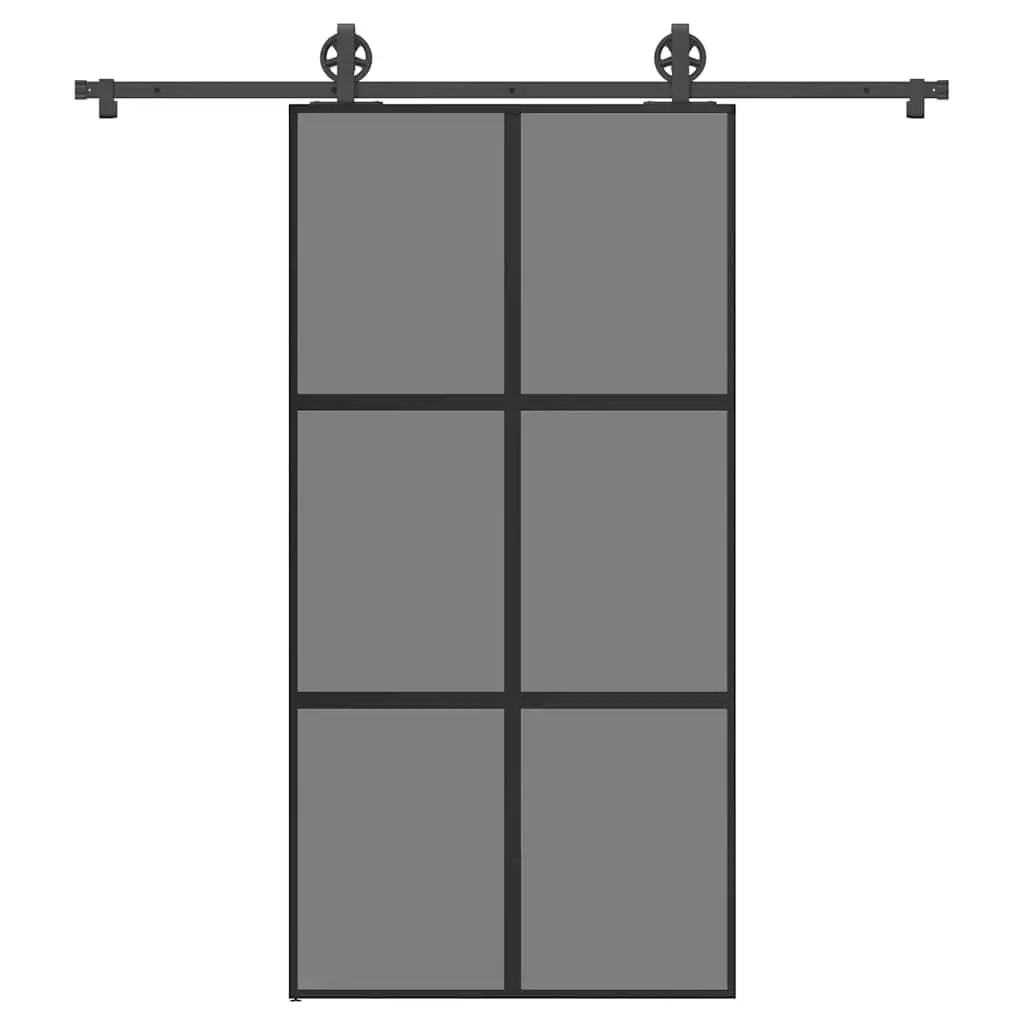 Porta Scorrevole con Ferramenta Vetro Temperato Alluminio