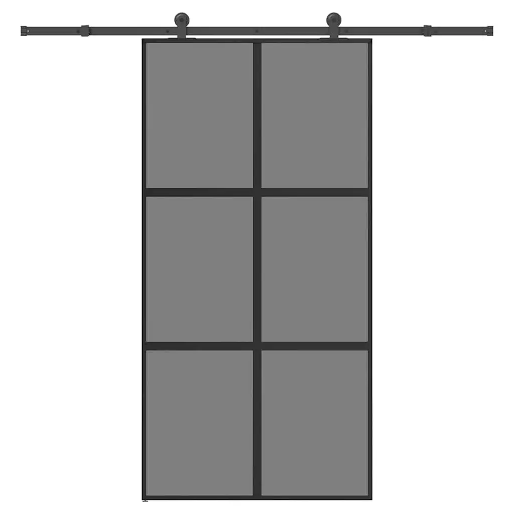 Porta Scorrevole con Ferramenta Vetro Temperato Alluminio