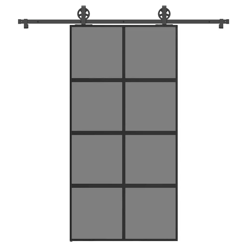 Porta Scorrevole con Ferramenta Vetro Temperato Alluminio