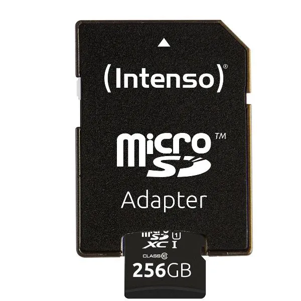 MICRO SD CON ADATTATORE 256GB UHS-I