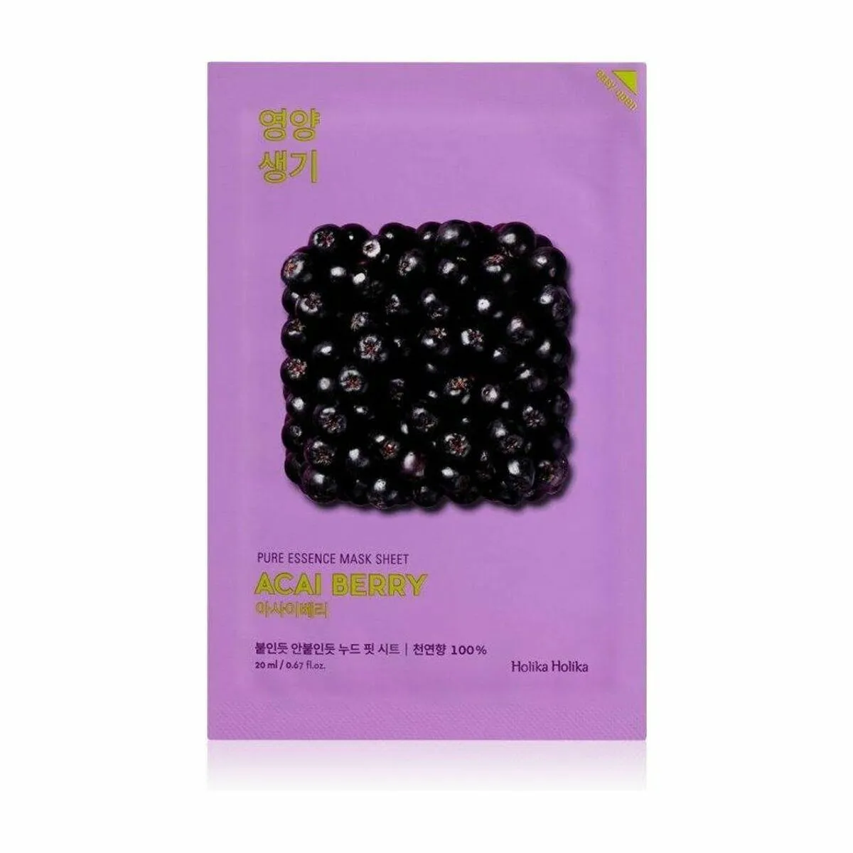 Maschera Viso Holika Holika Pure Essence Açaí