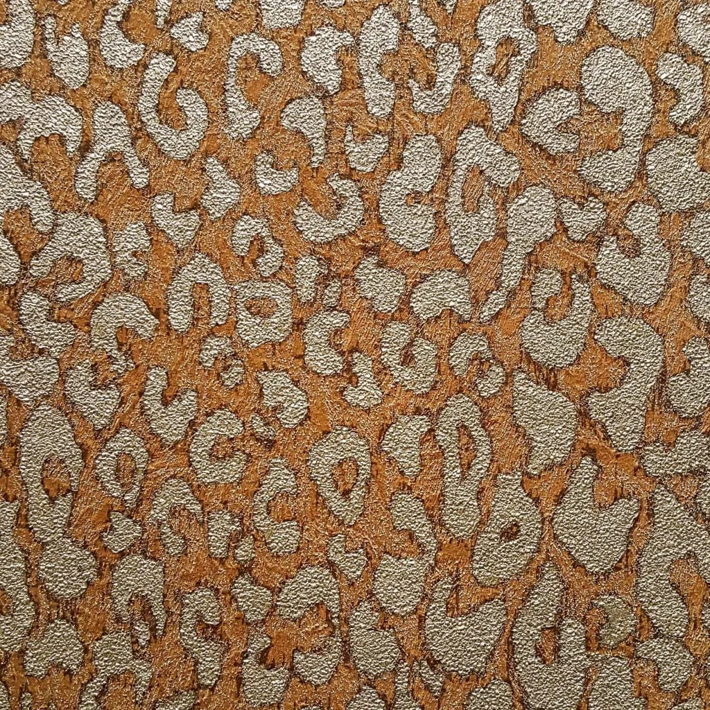 DUTCH WALLCOVERINGS Carta da Parati Motivo Leopardato Marrone