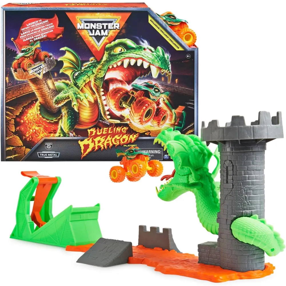 Monster Jam Playset per Veicoli Giocattolo per Bambini Ragazzi Gioco Idea Regalo (1)