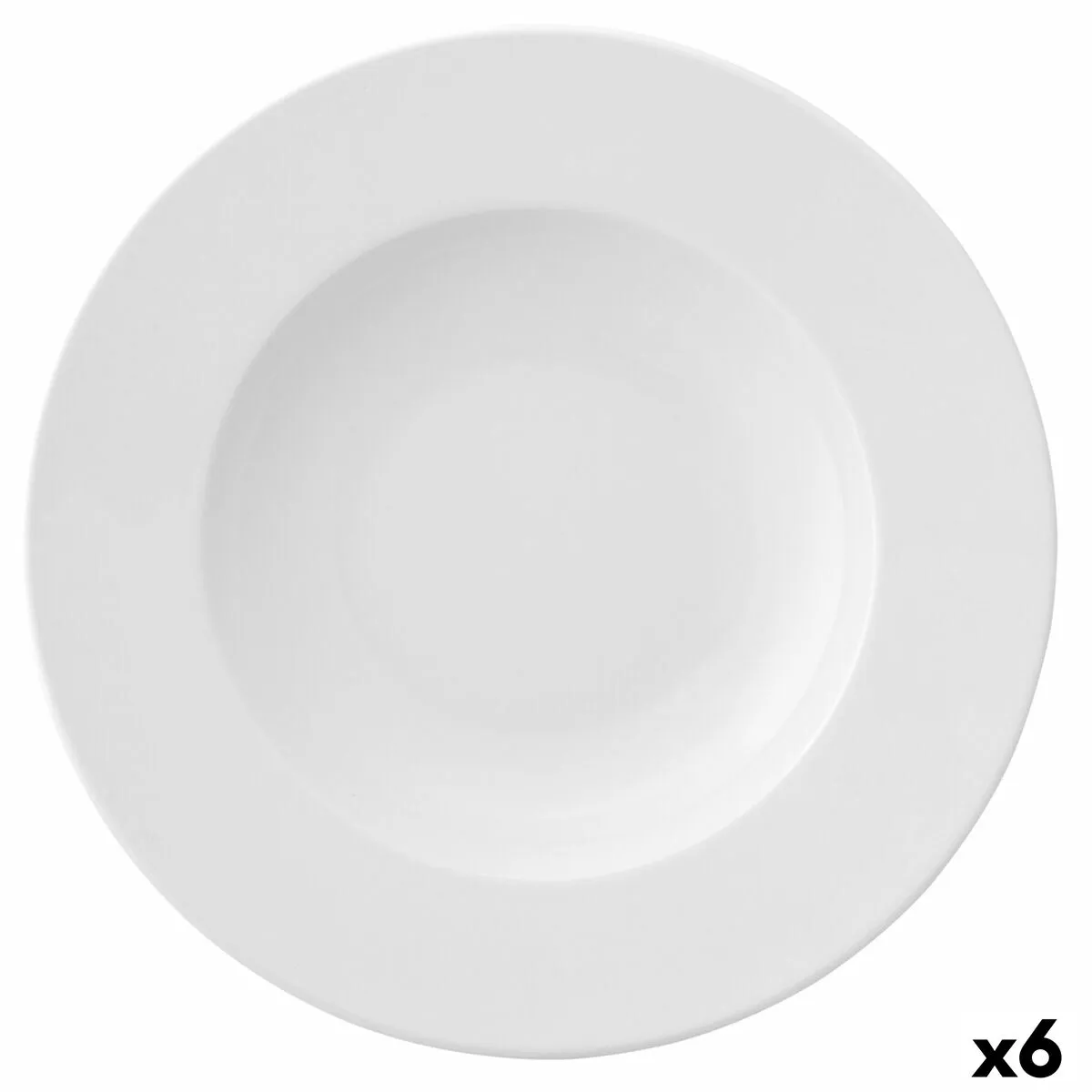 Piatto Fondo Ariane Prime Ceramica Bianco (Ø 26 cm) (6 Unità)