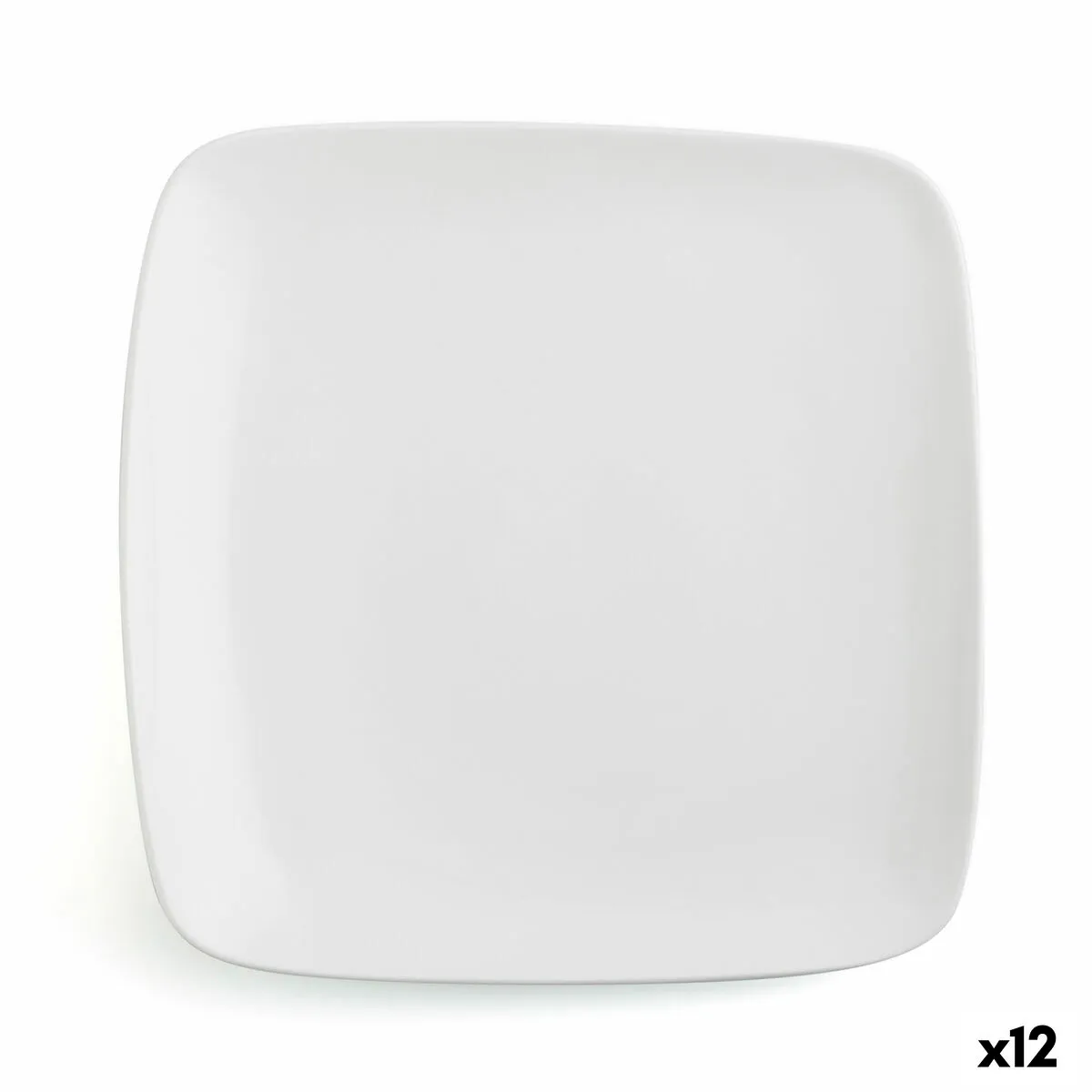 Piatto da pranzo Ariane Vital Square Quadrato Bianco Ceramica 24 x 19 cm (12 Unità)