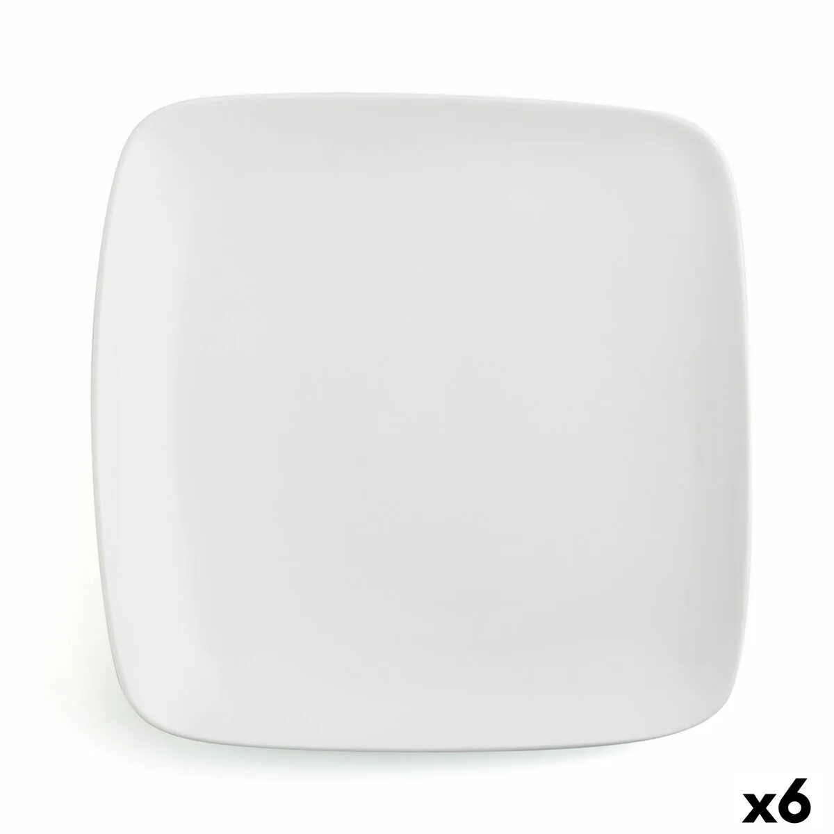 Piatto da pranzo Ariane Vital Square Quadrato Bianco Ceramica 30 x 22 cm (6 Unità)