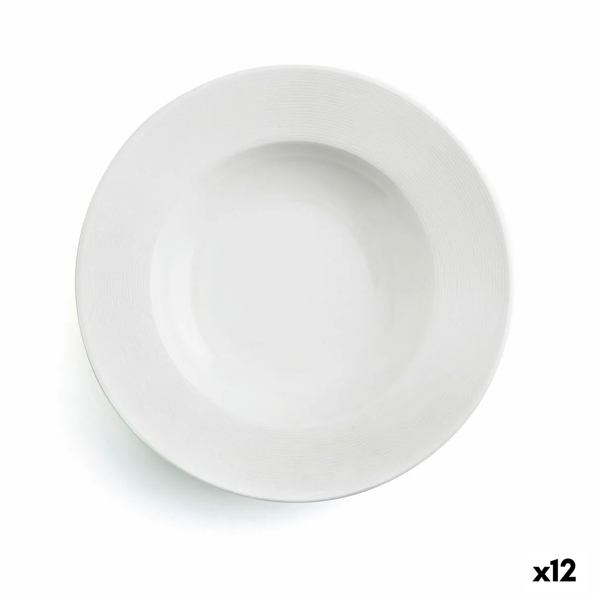 Piatto Fondo Ariane Orba Ceramica Bianco 23 cm (12 Unità)