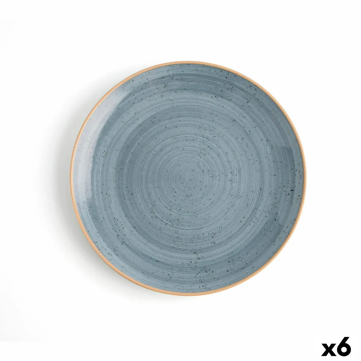 Piatto da pranzo Ariane Terra Azzurro Ceramica (6 Unità)