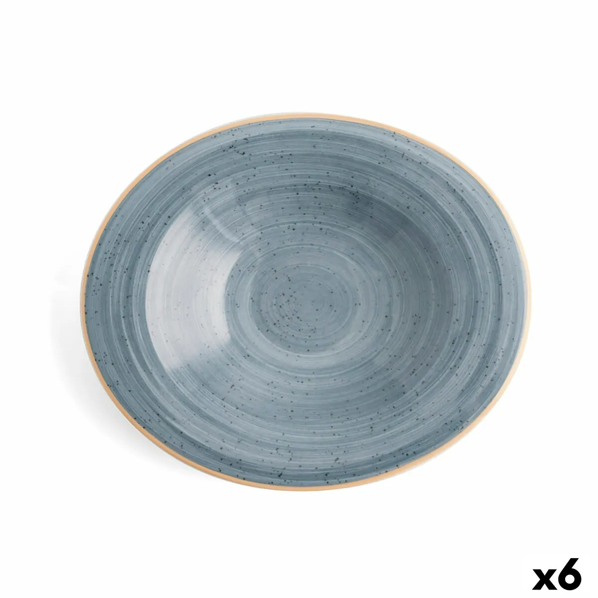 Piatto Fondo Ariane Terra Ceramica Azzurro (Ø 29 cm) (6 Unità)