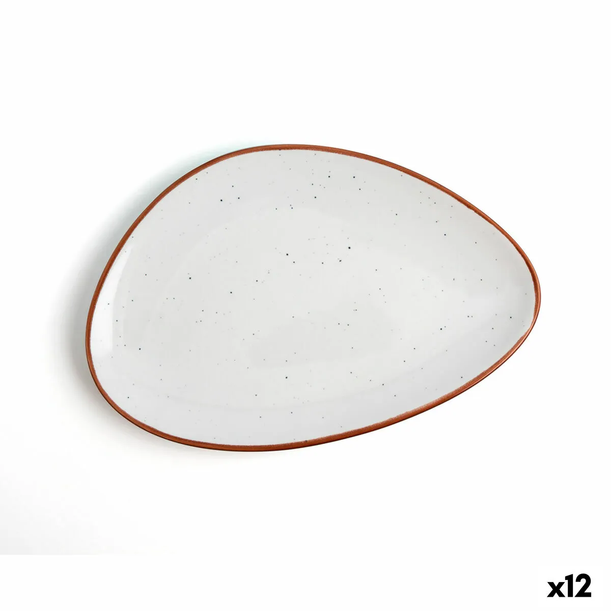 Piatto da pranzo Ariane Terra Beige Ceramica Ø 21 cm (12 Unità)